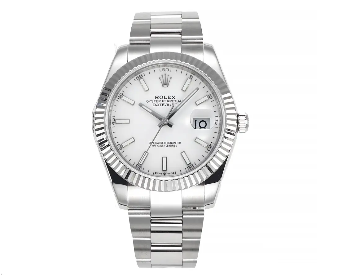 Rolex Datejust Silver Fluted Bezel Stainless… | Mirck Clone Rolex Datejust Silver Fluted Bezel Stainless… | Mirck Clone