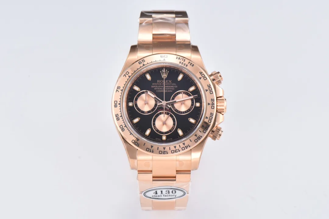 Rolex Daytona 116505 Full Rose Gold with Bla... | Mirck Clone Rolex Daytona 116505 Full Rose Gold with Bla... | Mirck Clone