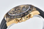 Rolex Daytona 116518 Gold Black Enamel Dial ... | Mirck Clone