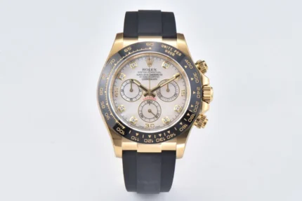 Rolex Daytona 116518 Gold Engraved Natural C… | Mirck Clone
