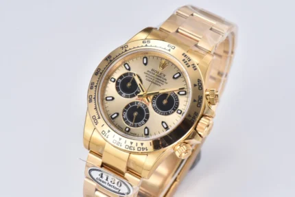 Rolex Daytona 116518 – Gold Panda Dial Chronograph | Mirck Clone