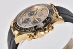 Rolex Daytona 116518 – Gold with Rubber Strap | Mirck Clone