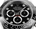 Rolex Daytona 4130 Black Dial Rubber Strap M… | Mirck Clone
