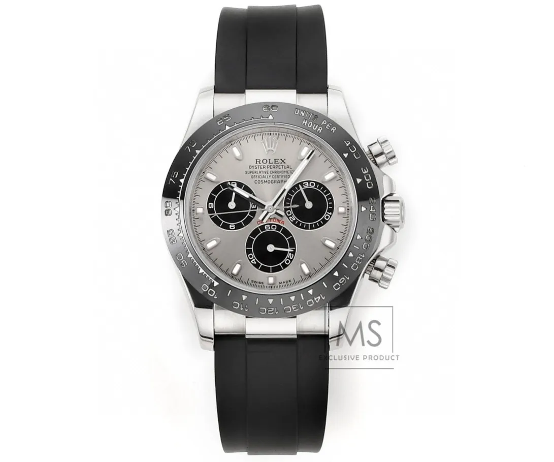 Rolex Daytona 4130 – Black Rubber Strap, Pan… | Mirck Clone Rolex Daytona 4130 – Black Rubber Strap, Pan… | Mirck Clone
