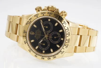 Rolex Daytona 4130 – Gold with Black Dial | Mirck Clone