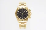 Rolex Daytona 4130 – Gold with Black Dial | Mirck Clone