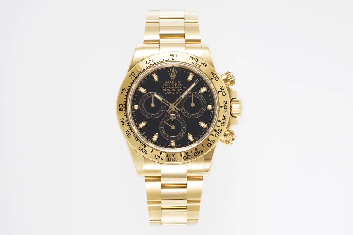 Rolex Daytona 4130 – Gold with Black Dial | Mirck Clone Rolex Daytona 4130 – Gold with Black Dial | Mirck Clone