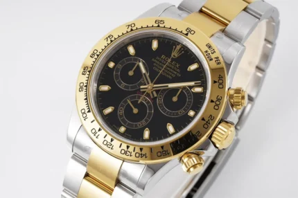 Rolex Daytona 4130 – Two-Tone Gold/Steel, Bl… | Mirck Clone