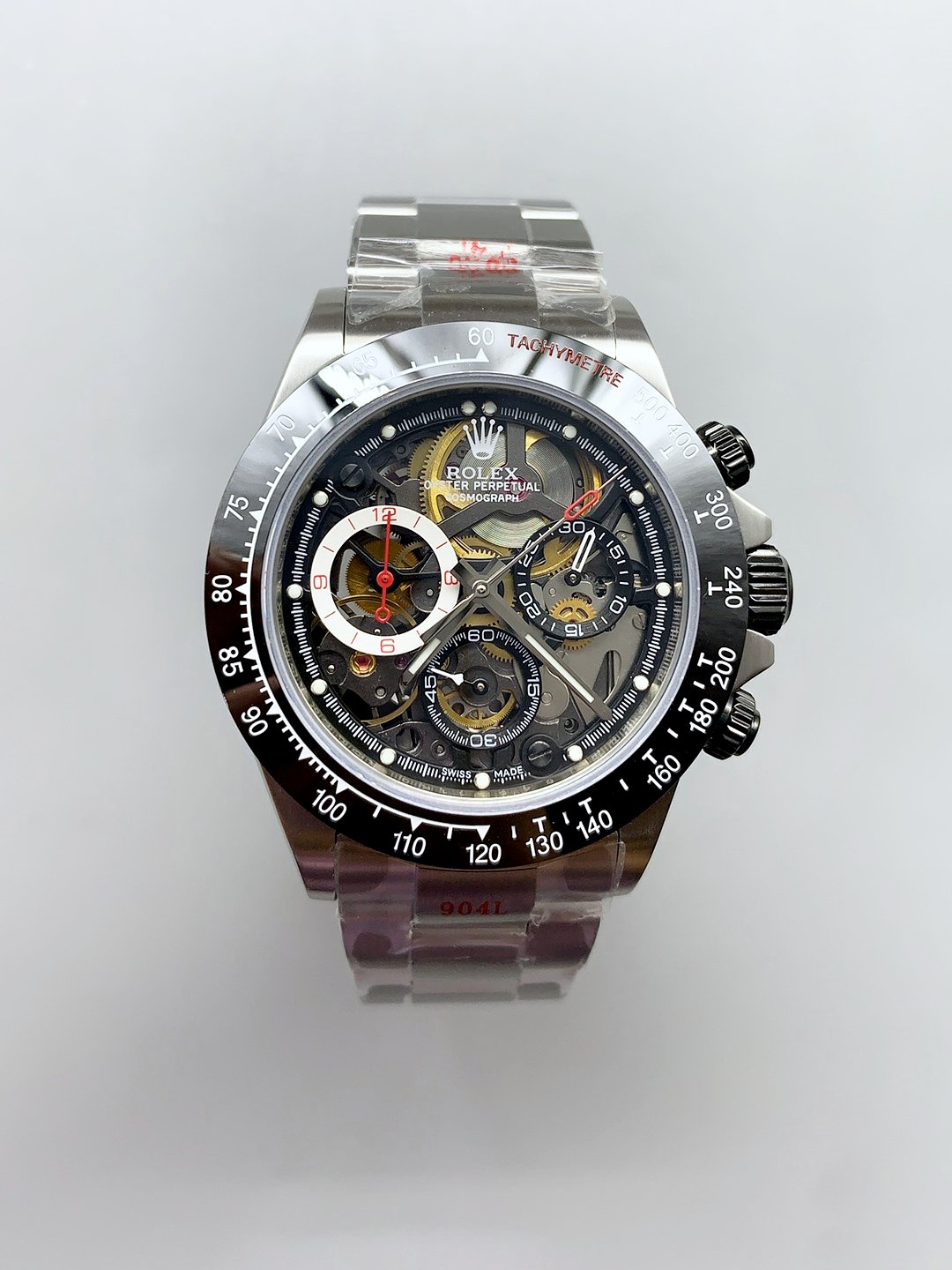 Rolex Daytona Artisans De Geneve Stainless Steel Watch Black Ceramic Bezel Watch - Mirck Clone Rolex Daytona Artisans De Geneve Stainless Steel Watch Black Ceramic Bezel Watch - Mirck Clone