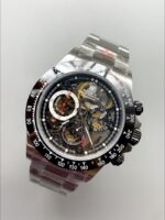 Rolex Daytona Artisans De Geneve Stainless Steel Watch Black Ceramic Bezel Watch - Mirck Clone