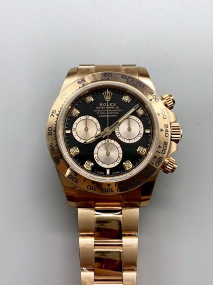 Rolex Daytona Black Dial Rose Gold Model 116509(1;1Super Clone) - Mirck Clone