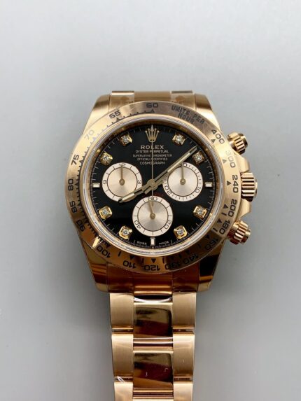 Rolex Daytona Black Dial Rose Gold Model 116509(1;1Super Clone) - Mirck Clone
