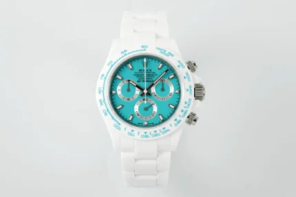 Rolex Daytona Ceramic Watch – White Strap, T… | Mirck Clone