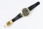 Rolex Daytona – Gold & Black Rubber Strap | Mirck Clone
