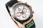 Rolex Daytona Rose Gold Black Rubber Strap C… | Mirck Clone