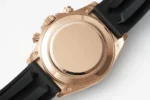 Rolex Daytona Rose Gold Black Rubber Strap C… | Mirck Clone