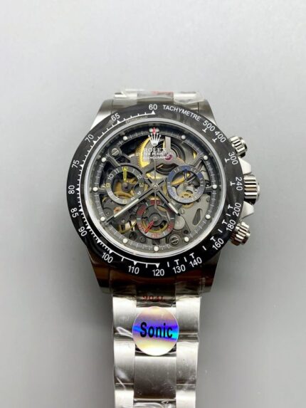Rolex Daytona Skeleton Dial Carbon Fiber Mechanical Watch - Mirck Clone