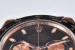 Rolex Daytona Watch – Black Dial with Rubber Strap | Mirck Clone