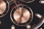 Rolex Daytona Watch – Black Dial with Rubber Strap | Mirck Clone