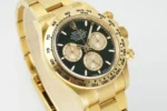 Rolex Daytona Watch – Gold with Black Dial –… | Mirck Clone
