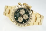 Rolex Daytona Watch – Gold with Black Dial –… | Mirck Clone