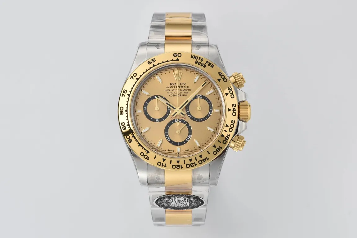 Rolex Daytona with Black Enamel Dial and Moi… | Mirck Clone Rolex Daytona with Black Enamel Dial and Moi… | Mirck Clone