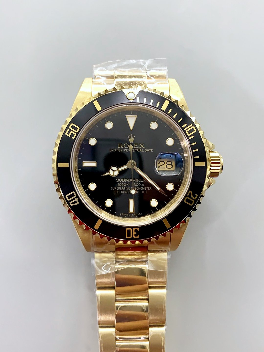 Rolex Submariner 16618 Gold Watch with Swiss 3135 Movement() - Mirck Clone Rolex Submariner 16618 Gold Watch with Swiss 3135 Movement() - Mirck Clone