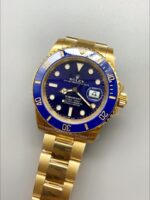 Rolex Submariner 40mm Gold Case, Blue Dial, 3135 Movement.(1;1Super Clone) - Mirck Clone
