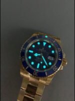 Rolex Submariner 40mm Gold Case, Blue Dial, 3135 Movement.(1;1Super Clone) - Mirck Clone