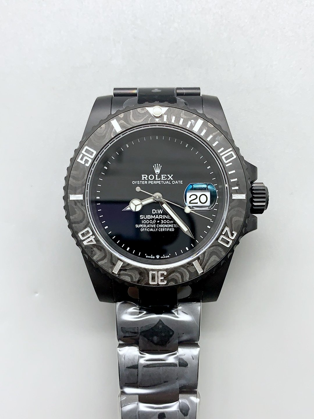 Rolex Submariner DiW DLC 涂层精钢外壳黑色陶瓷表圈限量版手表()- 米尔克克隆表 Rolex Submariner DiW DLC 涂层精钢外壳黑色陶瓷表圈限量版手表()- 米尔克克隆表