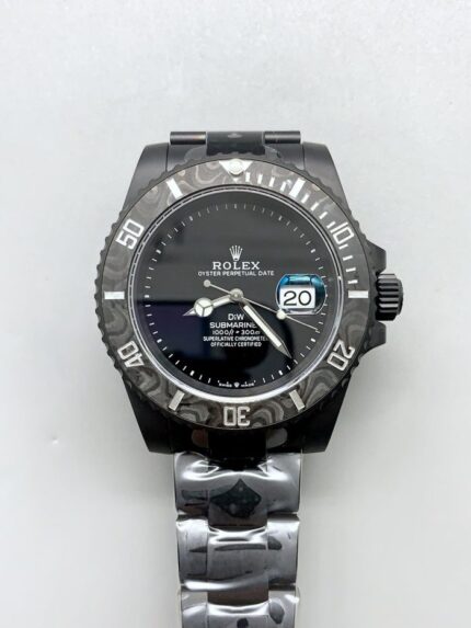 Rolex Submariner DiW DLC Coated Steel Casing Black Ceramic Bezel Edition Watch(） - Mirck Clone