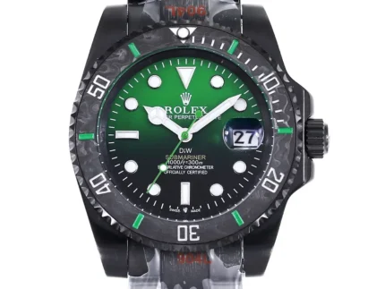 Rolex Submariner PARAKEET – Custom Black Car… | Mirck Clone