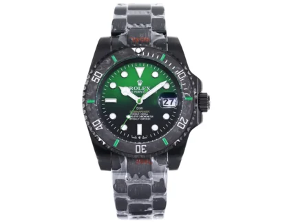 Rolex Submariner PARAKEET – Custom Black Car… | Mirck Clone