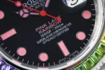 Rolex Submariner Rainbow Bezel Watch - Black... | Mirck Clone