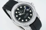 Rolex Yacht-Master 42mm Black Dial Diamond B… | Mirck Clone