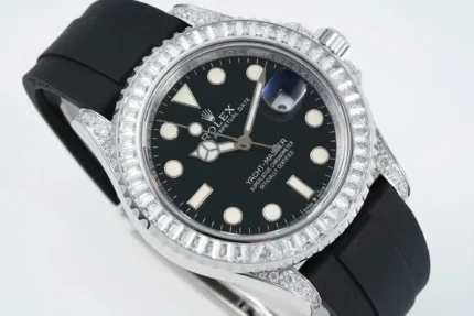 Rolex Yacht-Master 42mm Black Dial Diamond B… | Mirck Clone