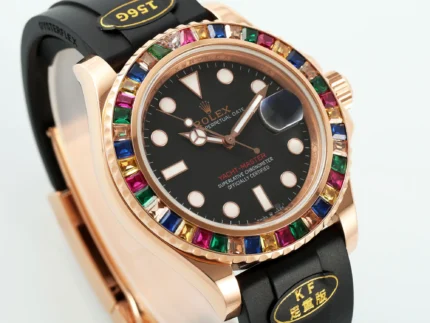 Rolex Yacht-Master Rose Gold Black Rubber | Mirck Clone