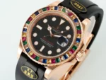 Rolex Yacht-Master Rose Gold Black Rubber | Mirck Clone