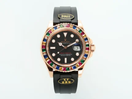 Rolex Yacht-Master Rose Gold Black Rubber | Mirck Clone