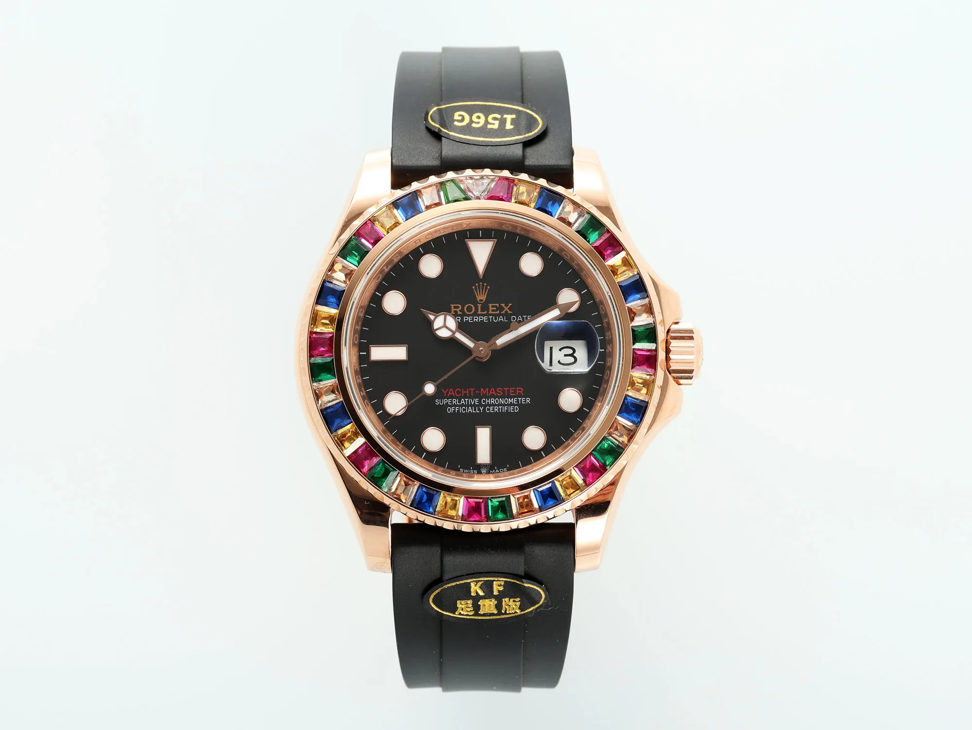 Rolex Yacht-Master Rose Gold Black Rubber | Mirck Clone Rolex Yacht-Master Rose Gold Black Rubber | Mirck Clone